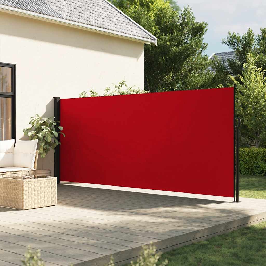 Tenda da Sole Laterale Retrattile Rossa 160x500 cm 4004432