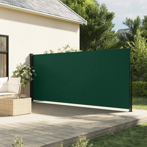 Tenda da Sole Laterale Retrattile Verde Scuro 160x500 cm 4004440