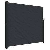 Tenda da Sole Laterale Retrattile Nera 180x500 cm 4004444