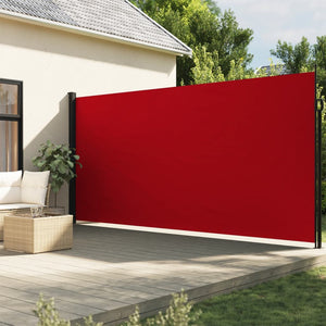 Tenda da Sole Laterale Retrattile Rossa 200x500 cm 4004462