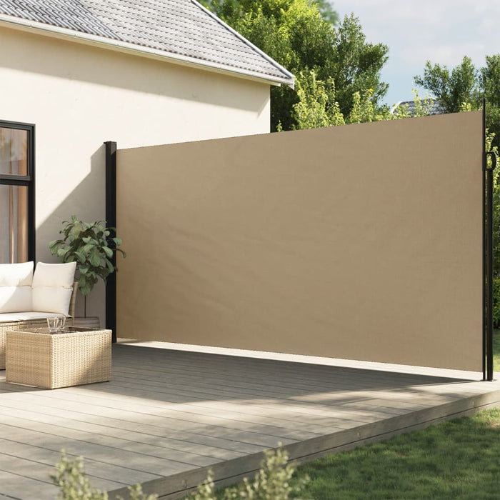 Tenda da Sole Laterale Retrattile Beige 200x500 cm 4004465