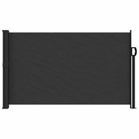 vidaXL Tenda da Sole Laterale Retrattile Nera 120x600 cm