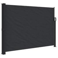 Tenda da Sole Laterale Retrattile Nera 140x600 cm 4004504