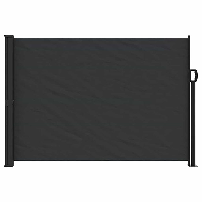Tenda da Sole Laterale Retrattile Nera 140x600 cm