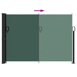 Tenda da Sole Laterale Retrattile Verde Scuro 140x600 cm 4004515