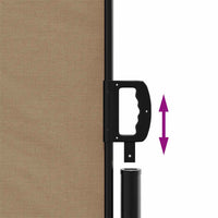 Tenda da Sole Laterale Retrattile Tortora 160x600 cm 4004529