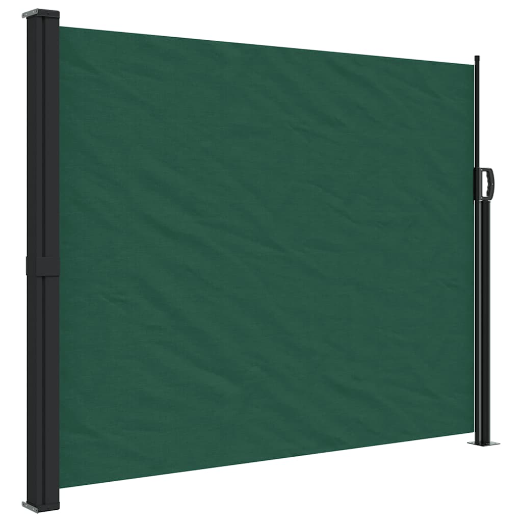 Tenda da Sole Laterale Retrattile Verde Scuro 160x600 cm 4004530