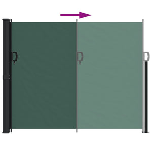 Tenda da Sole Laterale Retrattile Verde Scuro 160x600 cm 4004530