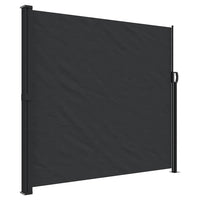 Tenda da Sole Laterale Retrattile Nera 180x600 cm 4004534