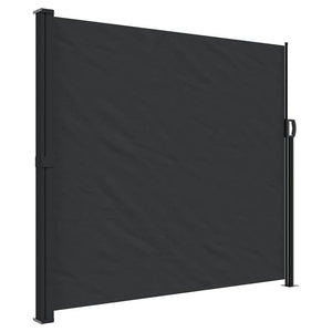 Tenda da Sole Laterale Retrattile Nera 180x600 cm 4004534
