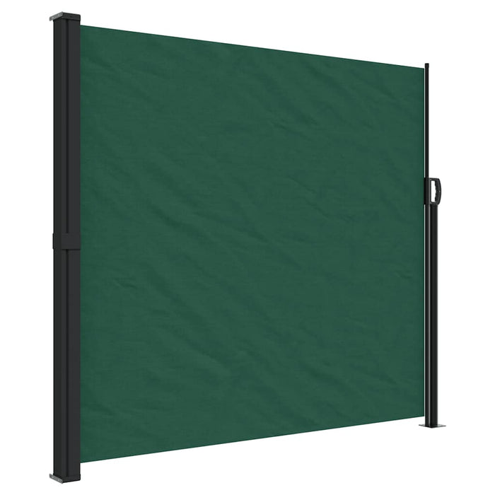 Tenda da Sole Laterale Retrattile Verde Scuro 180x600 cm