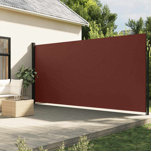 Tenda da Sole Laterale Retrattile Marrone 200x600 cm 4004554