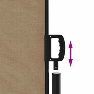 Tenda da Sole Laterale Retrattile Tortora 200x600 cm 4004559