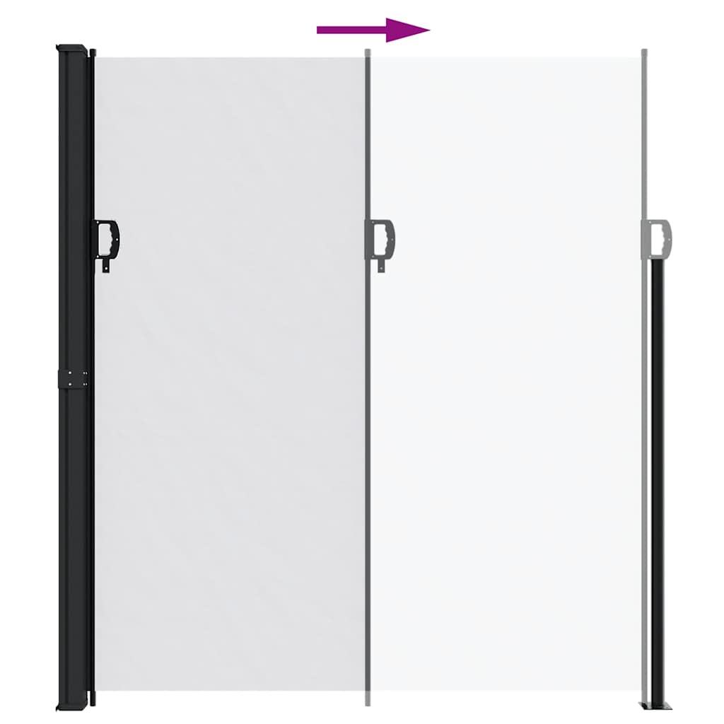 Tenda da Sole Laterale Retrattile Bianco 220x600 cm 4004571