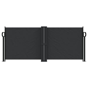 Tenda da Sole Laterale Retrattile Nera 100x600 cm 4004579