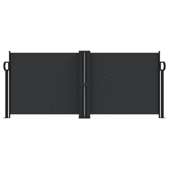 Tenda da Sole Laterale Retrattile Nera 100x600 cm 4004579