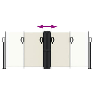 Tenda da Sole Laterale Retrattile Crema 100x600 cm 4004580