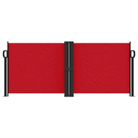 Tenda da Sole Laterale Retrattile Rossa 100x600 cm 4004582