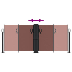 Tenda da Sole Laterale Retrattile Marrone 100x600 cm 4004584