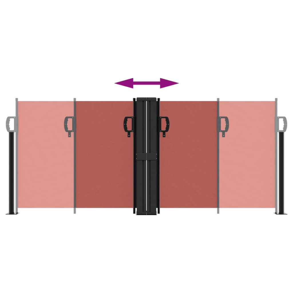 Tenda da Sole Laterale Retrattile Terracotta 100x600 cm 4004588