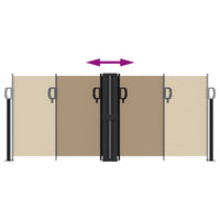 Tenda da Sole Laterale Retrattile Tortora 100x600 cm 4004589