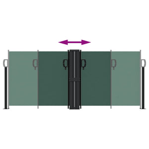 Tenda da Sole Laterale Retrattile Verde Scuro 100x600 cm 4004590