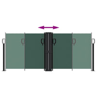 Tenda da Sole Laterale Retrattile Verde Scuro 100x600 cm