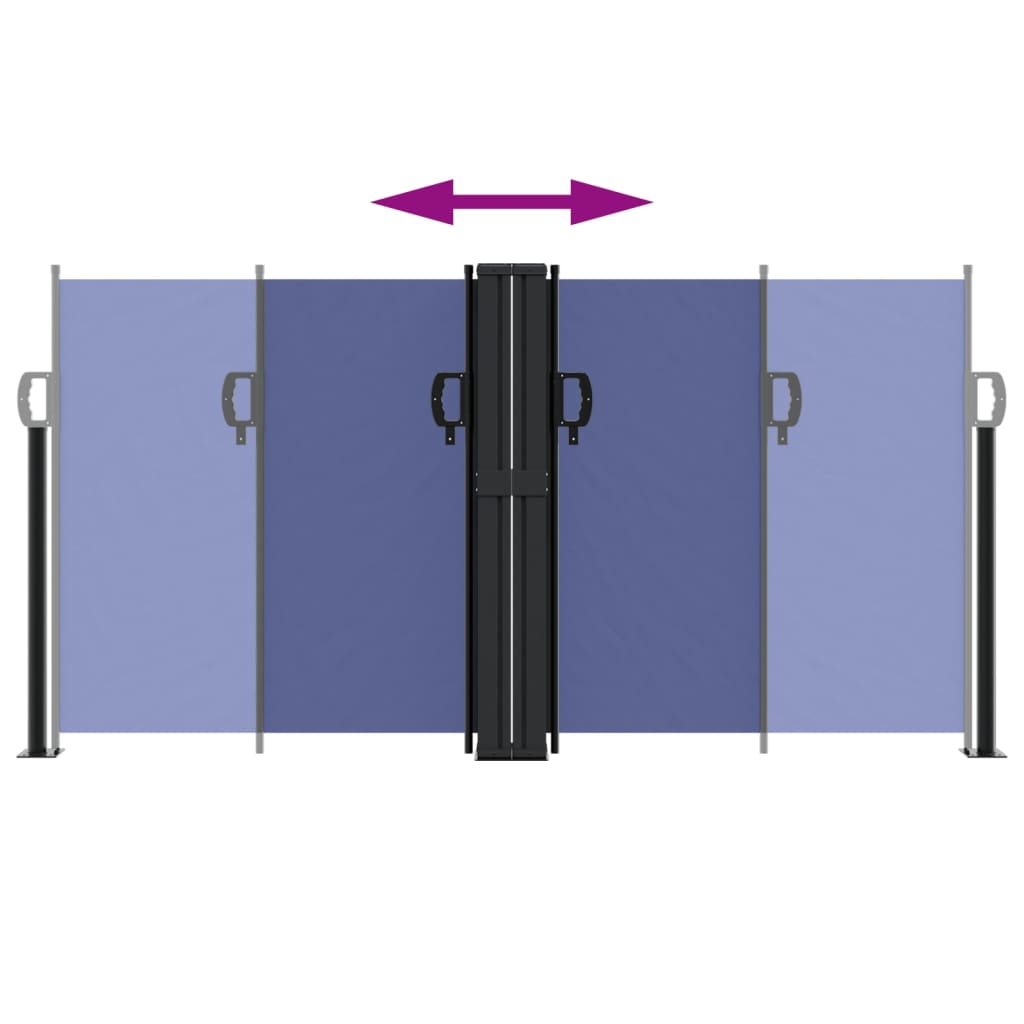 Tenda da Sole Laterale Retrattile Blu 120x600 cm 4004596