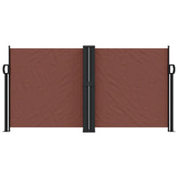 Tenda da Sole Laterale Retrattile Marrone 120x600 cm