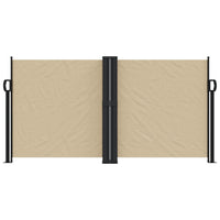 Tenda da Sole Laterale Retrattile Beige 120x600 cm 4004600