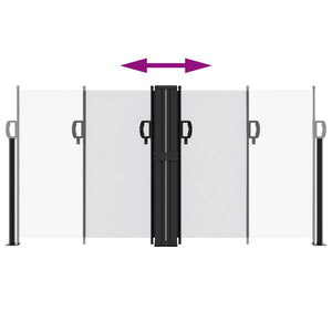 Tenda da Sole Laterale Retrattile Bianco 120x600 cm 4004601