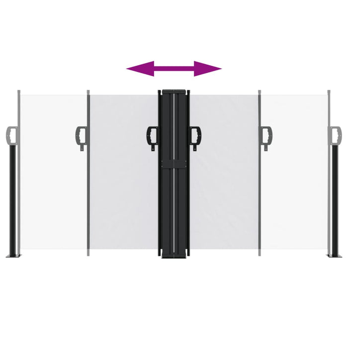 Tenda da Sole Laterale Retrattile Bianco 120x600 cm