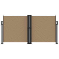 Tenda da Sole Laterale Retrattile Tortora 120x600 cm 4004604