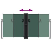 Tenda da Sole Laterale Retrattile Verde Scuro 120x600 cm 4004605