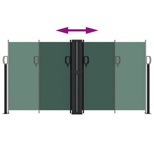 Tenda da Sole Laterale Retrattile Verde Scuro 120x600 cm 4004605