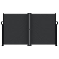 Tenda da Sole Laterale Retrattile Nera 140x600 cm 4004609