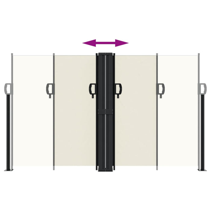 Tenda da Sole Laterale Retrattile Crema 140x600 cm 4004610