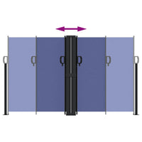 Tenda da Sole Laterale Retrattile Blu 140x600 cm 4004611