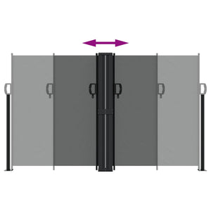 Tenda da Sole Laterale Retrattile Antracite 140x600 cm 4004613