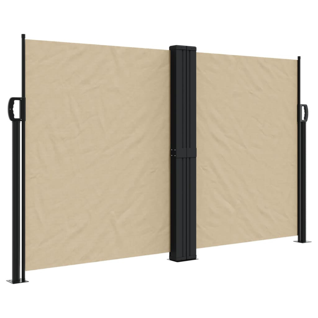 Tenda da Sole Laterale Retrattile Beige 140x600 cm 4004615