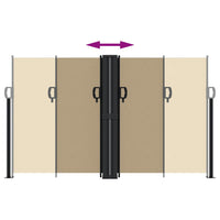 Tenda da Sole Laterale Retrattile Beige 140x600 cm