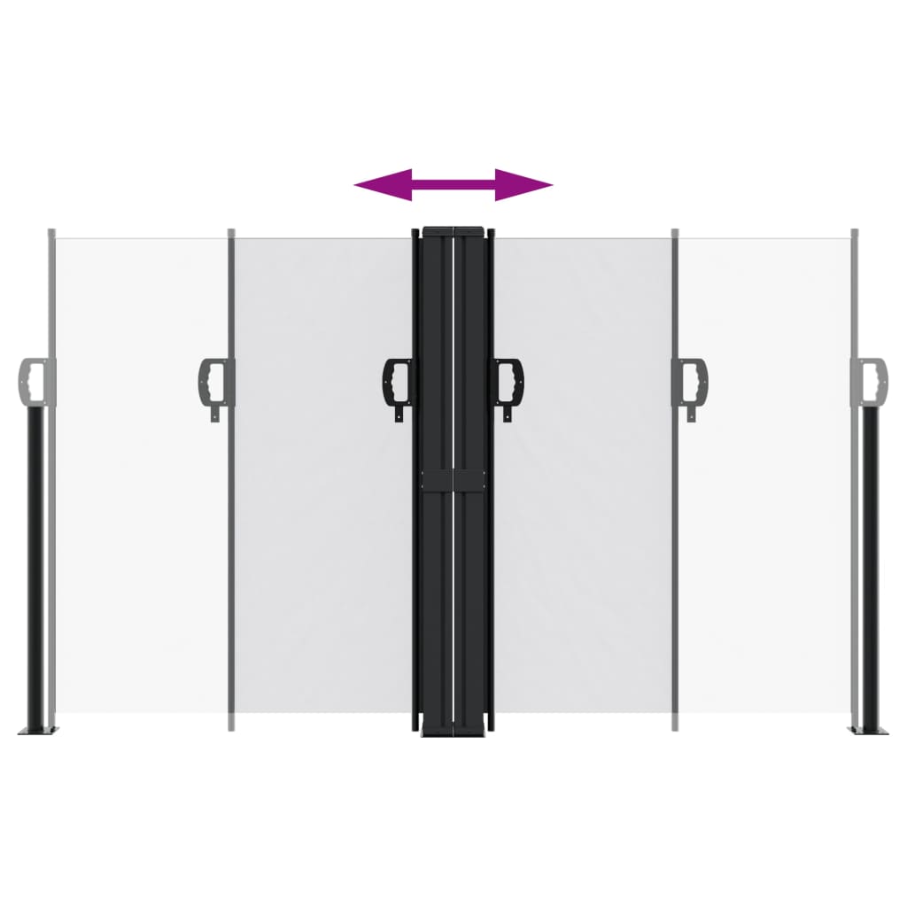 Tenda da Sole Laterale Retrattile Bianco 140x600 cm 4004616