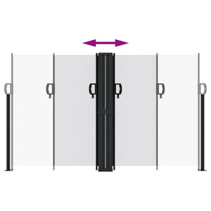 Tenda da Sole Laterale Retrattile Bianco 140x600 cm 4004616