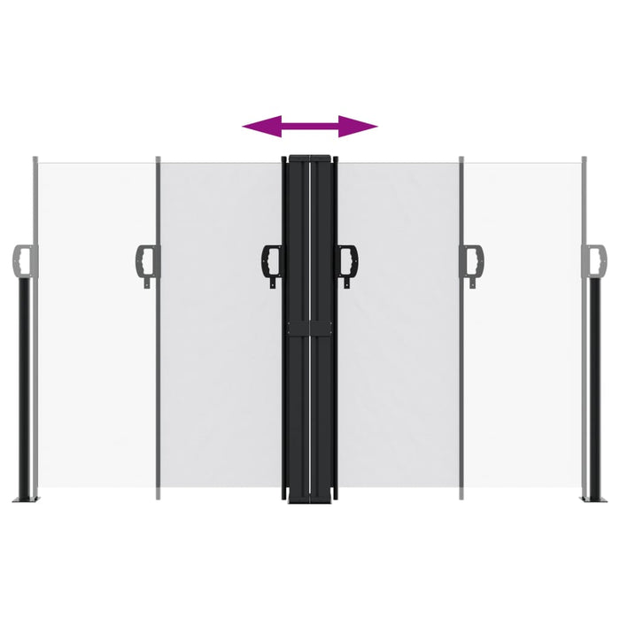 Tenda da Sole Laterale Retrattile Bianco 140x600 cm 4004616