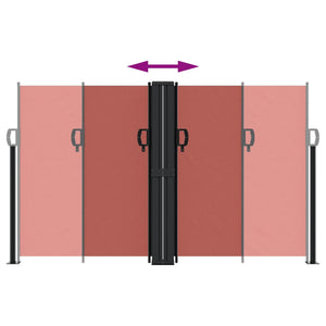 Tenda da Sole Laterale Retrattile Terracotta 140x600 cm 4004618