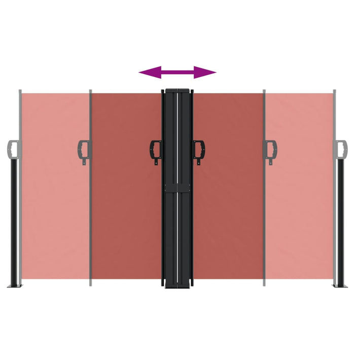 Tenda da Sole Laterale Retrattile Terracotta 140x600 cm 4004618