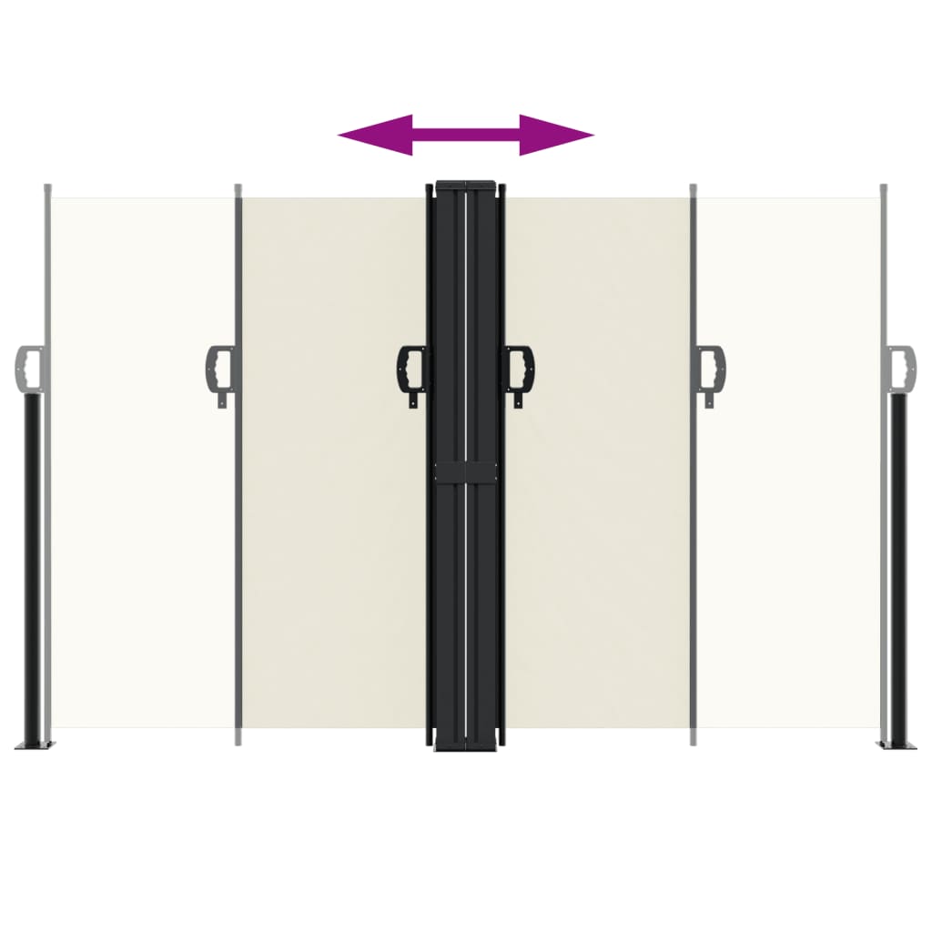 Tenda da Sole Laterale Retrattile Crema 160x600 cm 4004625