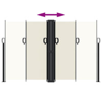 Tenda da Sole Laterale Retrattile Crema 160x600 cm 4004625