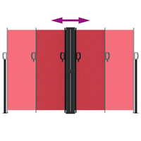 Tenda da Sole Laterale Retrattile Rossa 160x600 cm 4004627