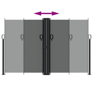 Tenda da Sole Laterale Retrattile Antracite 160x600 cm 4004628